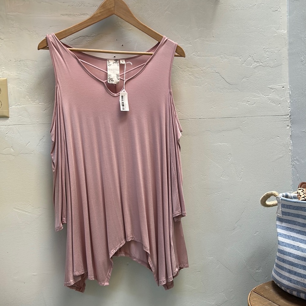 Pink Off-the-Shoulder Top
